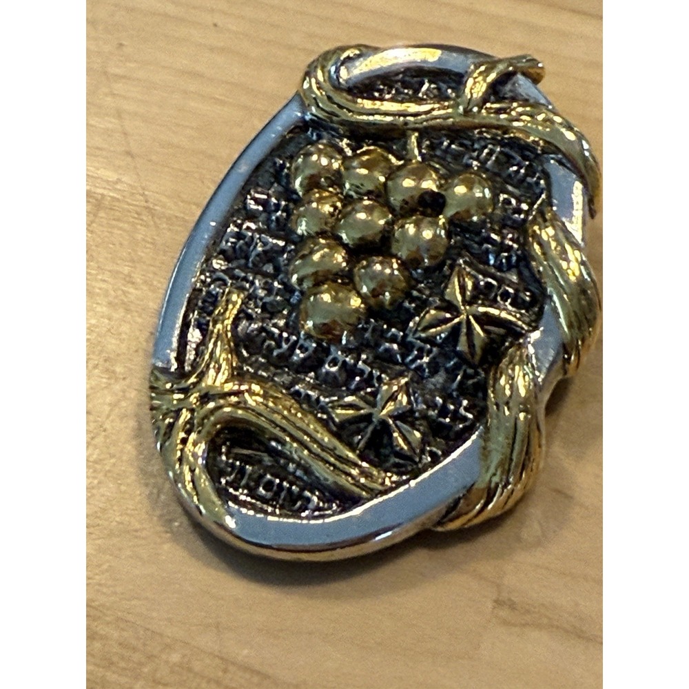 FRANK MEISLER ISRAEL PENDANT/‎ BROOCH (3D Design) Grapes/Vine